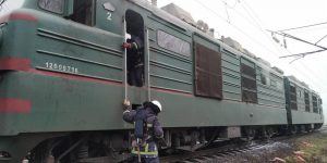 У Козятинському районі горів електровоз