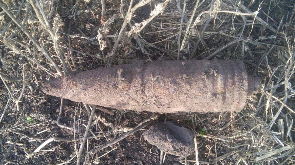 Бомбу часів Другої світової жмеринчанин знайшов на території свого господарства