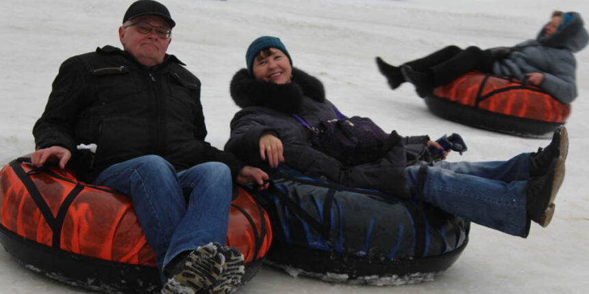 Колорит зими на гірках у Шкуринцях відчули активні вінничани