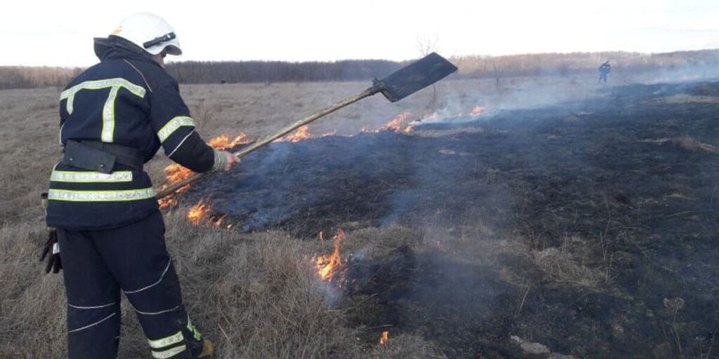 Літинські рятувальники ліквідували загоряння сухої трави