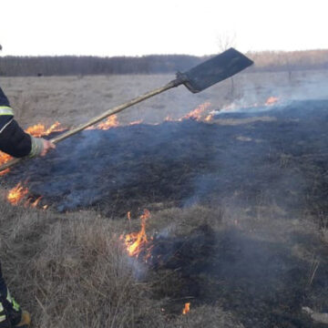 Літинські рятувальники ліквідували загоряння сухої трави