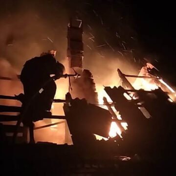 У селі Петрик на Вінниччині пожежники загасли палаючу дачу