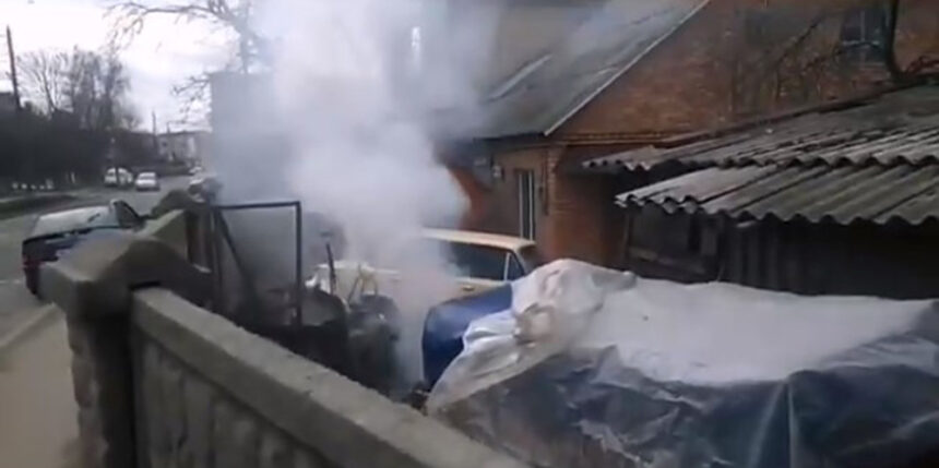 Господар, що спалював сміття по вулиці Гліба Успенського у Вінниці отримав протокол