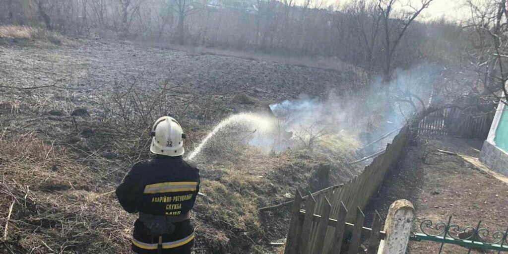 Вінницька область: рятувальники ліквідували дев'ять пожеж сухої трави за добу