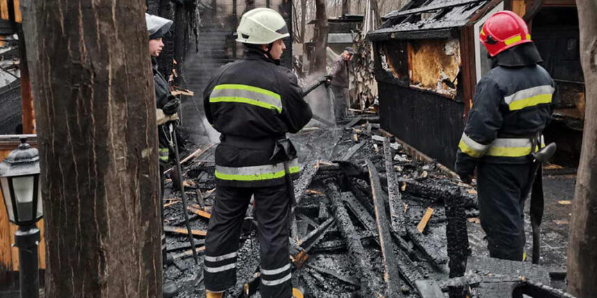 У Вінниці горів ресторан “Мандрівник”