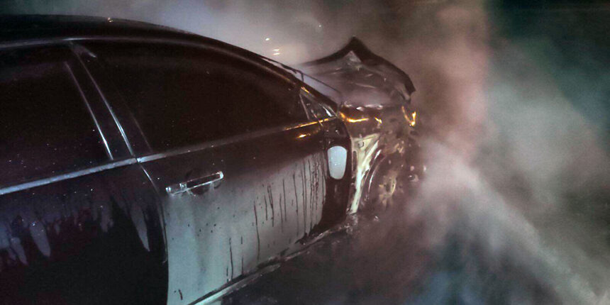 У Вінниці рятувальники ліквідували загоряння автомобіля