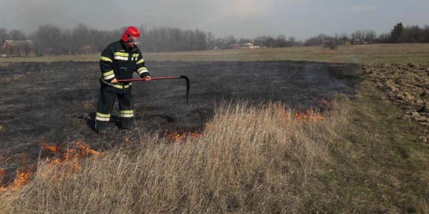 На Вінниччині за добу рятувальники ліквідували 22 пожежі сухої рослинності