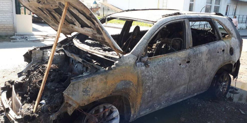 У Вінниці підпалили автівку: поліція розпочала досудове розслідування