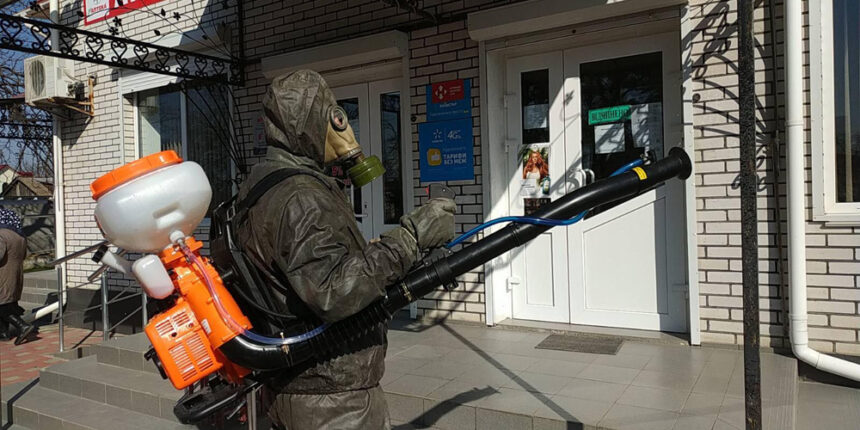 На Вінниччині рятувальники продовжують проводити дезінфекцію у населених пунктах