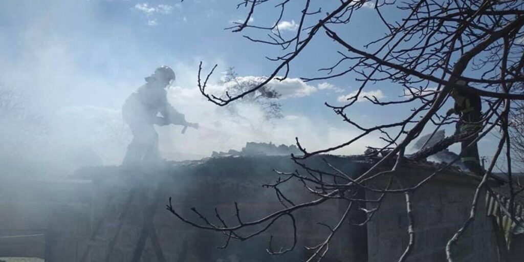 На Вінниччині згорів хлів з худобою