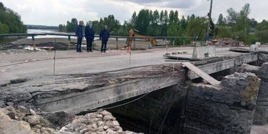 Ремонт мосту через річку Мурафа планують завершити у липні
