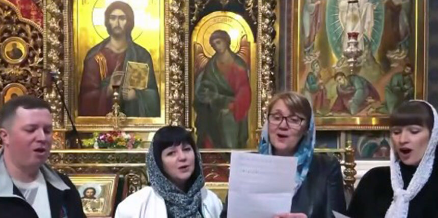 Відео з духовними псалмами записують у Спасо-Пребраженському соборі ПЦУ Вінниці