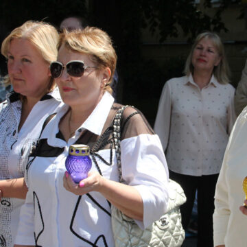 Хто у Вінниці вийшов на протест проти примусової вакцинації
