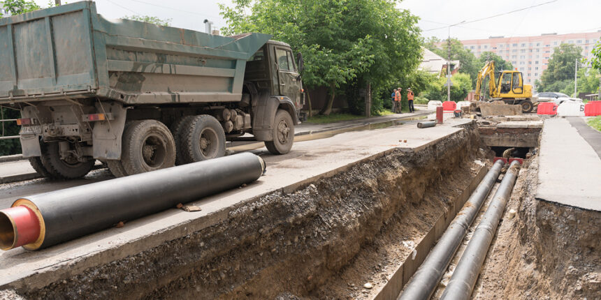 У Вінниці по вулиці Шевченка реконструюють тепломережі