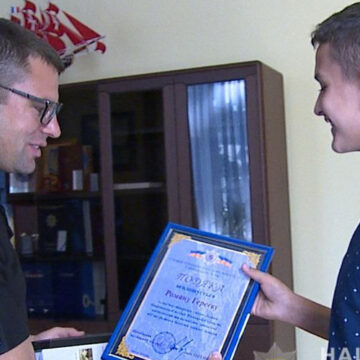 15-річний Роман Гереєв з Вінниці отримав подяку від поліцейських