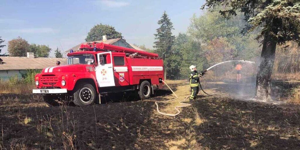 За добу на Вінниччині ліквідовано 12 загорянь сухої рослинності