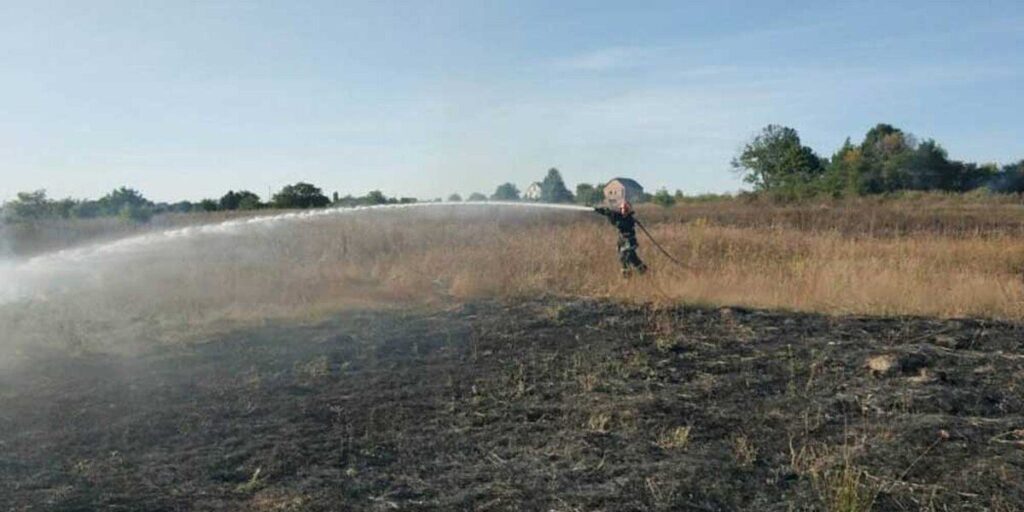 Минулої доби рятувальники ліквідували 7 пожеж сухої рослинності