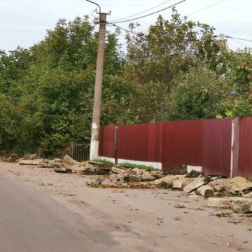 У Крижополі почали ремонт нещодавно перейменованої вулиці Олексія Порошенка