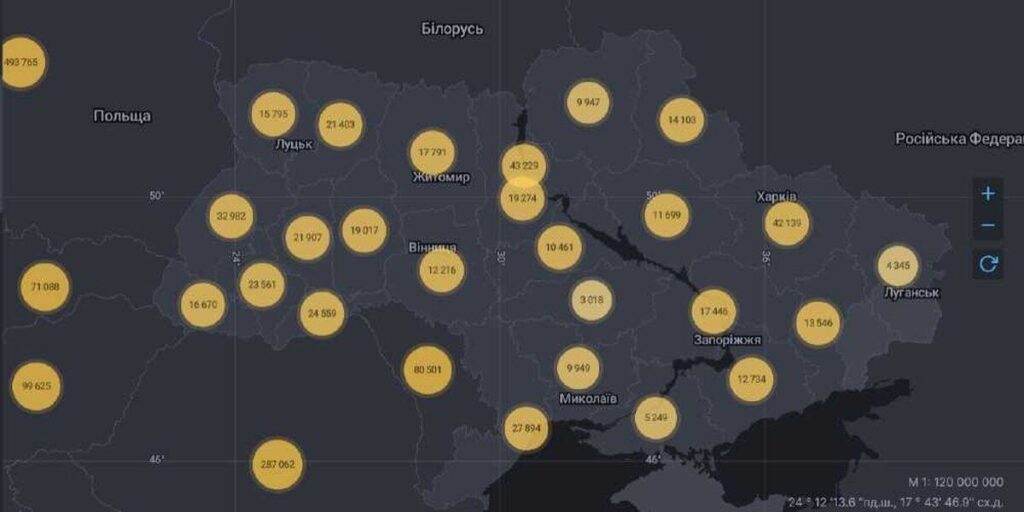 На Вінниччині 293 нових випадків COVID-19, шестеро померли