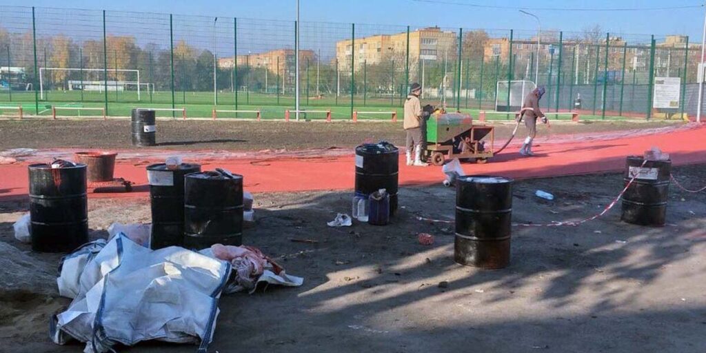 Триває капітальний ремонт стадіону в Калинівці