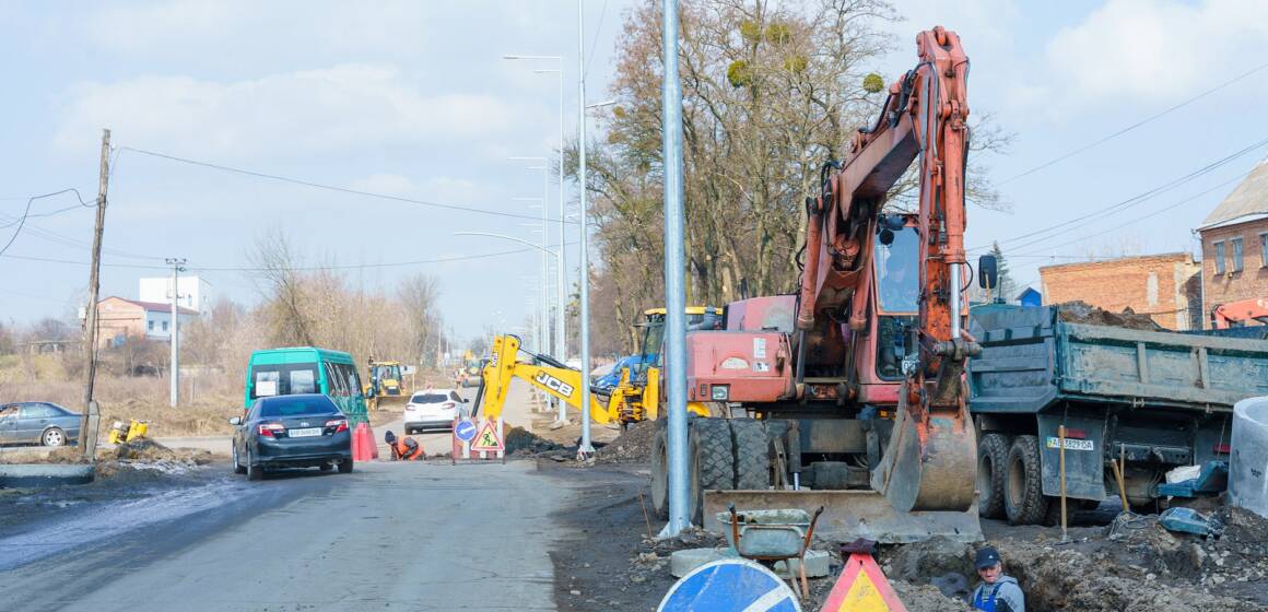 У Вінниці триває капітальний ремонт Сабарівського шосе