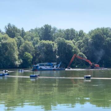 У Вінниці поновили роботи з очистки Південного Бугу