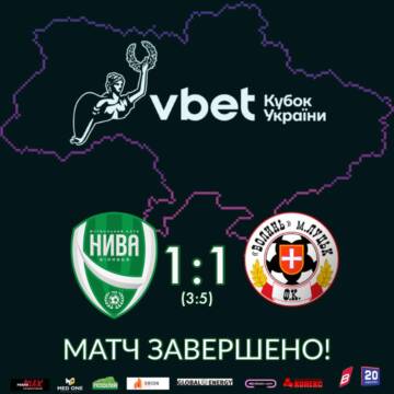 Вінницька “Нива” не змогла пройти у Кубку України першолігову “Волинь”