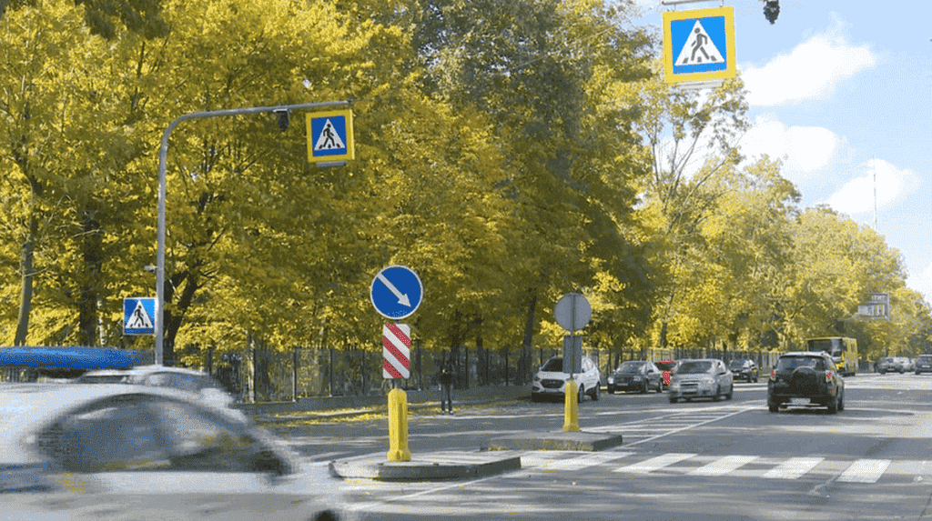 Перший в Україні проекційний пішохідний перехід зявився у Вінниці