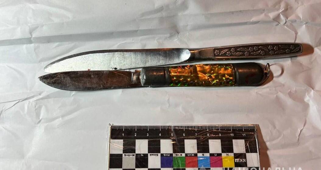 На Вінниччині поліцейські затримали нетверезого хулігана, який з ножем напав на родича