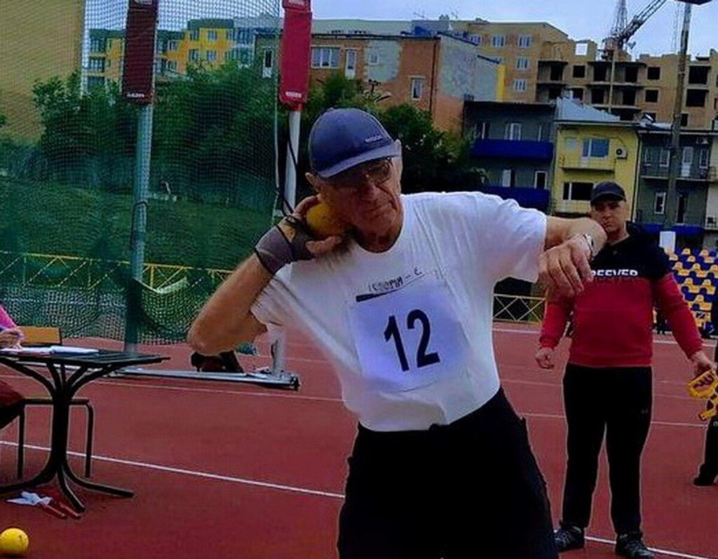 94-річний вінничанин переміг із штовхання ядра на легкоатлетичних змаганнях