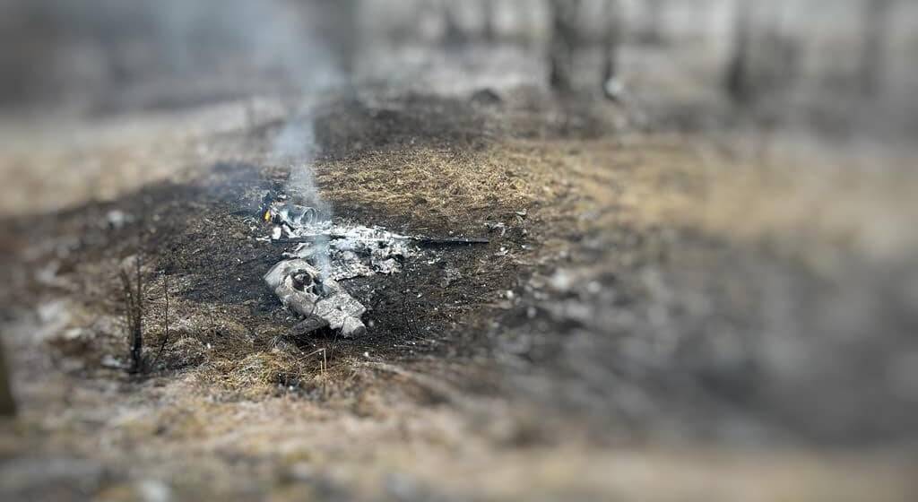 Начальник поліції опублікував фото збитих ракет на території Вінницького району