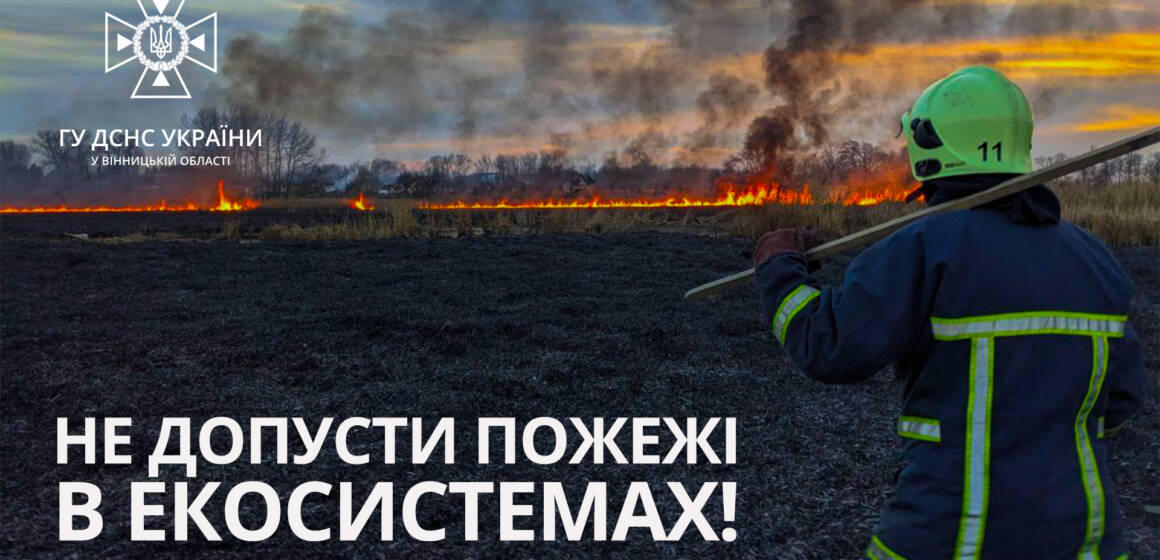 Жителів Вінниччини закликають дотримуватись правил пожежної безпеки в екосистемах