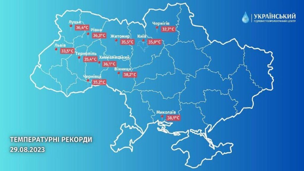 На Вінниччині вдруге зафіксували температурний рекорд