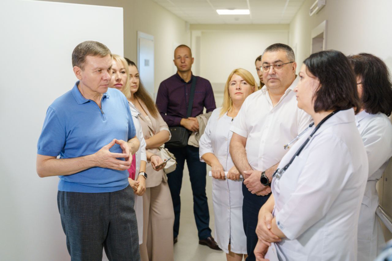 Міський голова відвідав реконструйоване терапевтичне відділення Вінницької міської клінічної лікарні №1