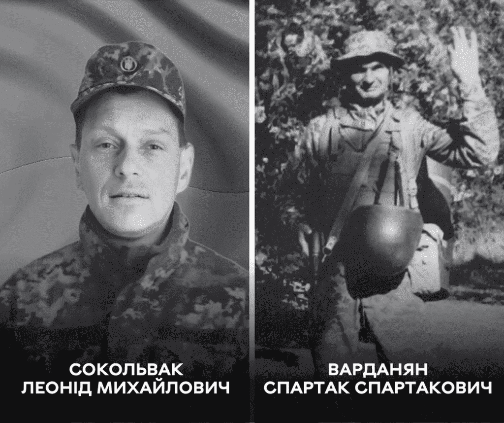 Вінничани схиляють голови у скорботі перед мужніми воїнами Спартаком Варданяном та Леонідом Сокольваком