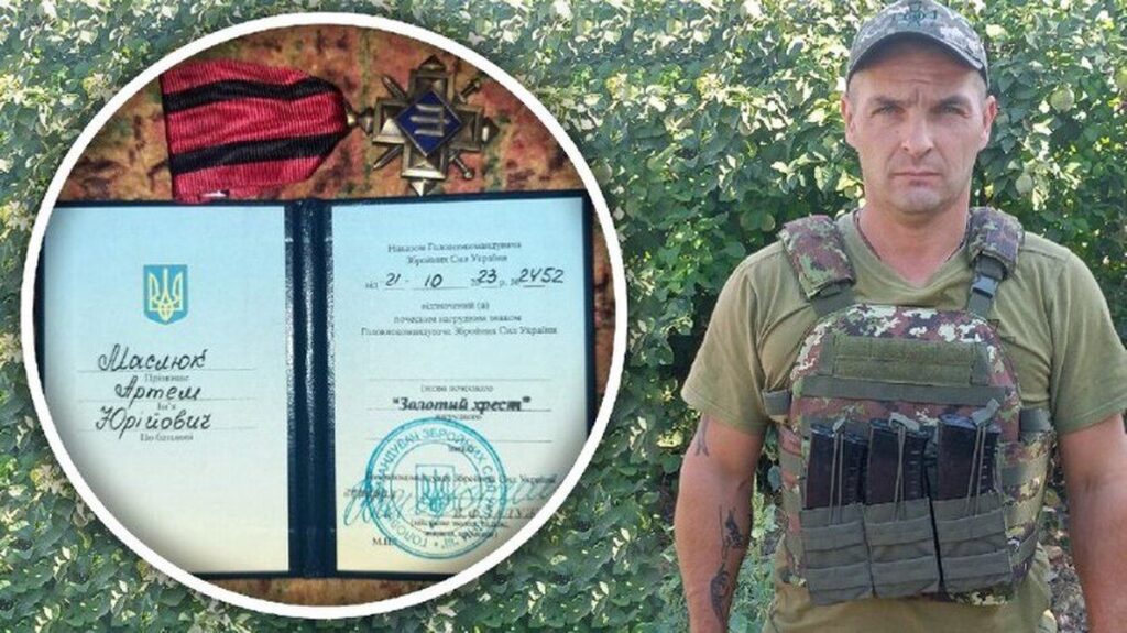 Військового медика з Вінниччини нагородили відзнакою Золотий хрест