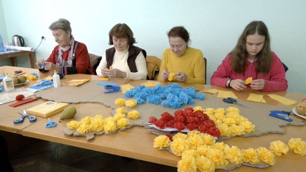 У Вінниці до річниці звільнення Херсона організували майстер-клас із виготовлення мапи України