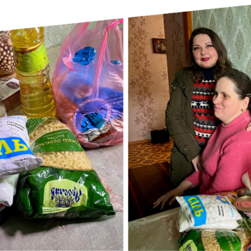 Соціальні робітники Вінниці доставляють продуктові набори додому одиноким пенсіонерам Терцентру та людям з інвалідністю І групи