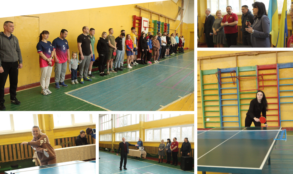 У Вінниці розпочався щорічний традиційний зимовий турнір з настільного тенісу для працівників шкіл