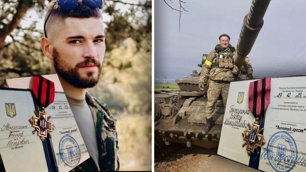 Двох оборонців з Вінниччини відзначили нагрудним знаком Золотий Хрест