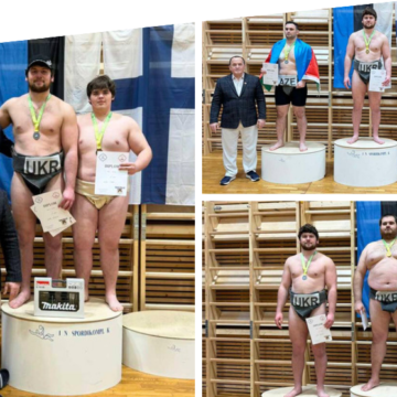 Вінницькі спортсмени вибороли медалі на міжнародному турнірі з сумо «WEST-VIRU OPEN»: золото, срібло та бронзу