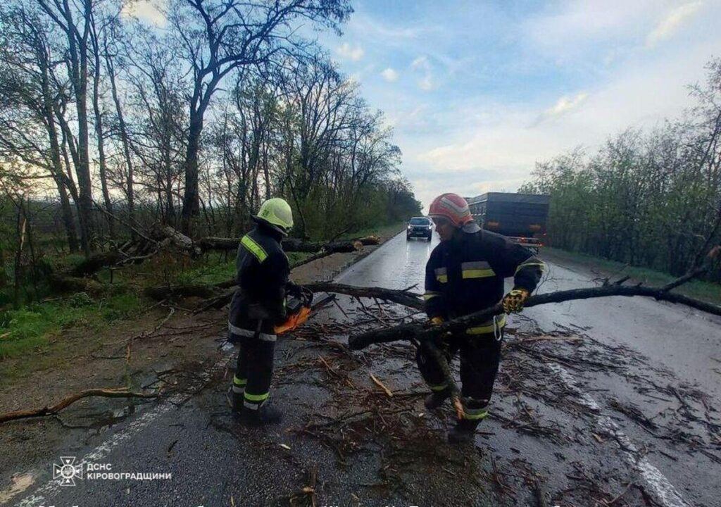 Негода в Україні: знеструмлені 130 населених пунктів, ДСНС прибирає повалені дерева (Відео)