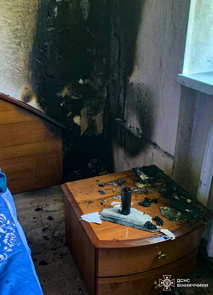 На Вінниччині залишена без нагляду свічка ледь не позбавила жінку будинку