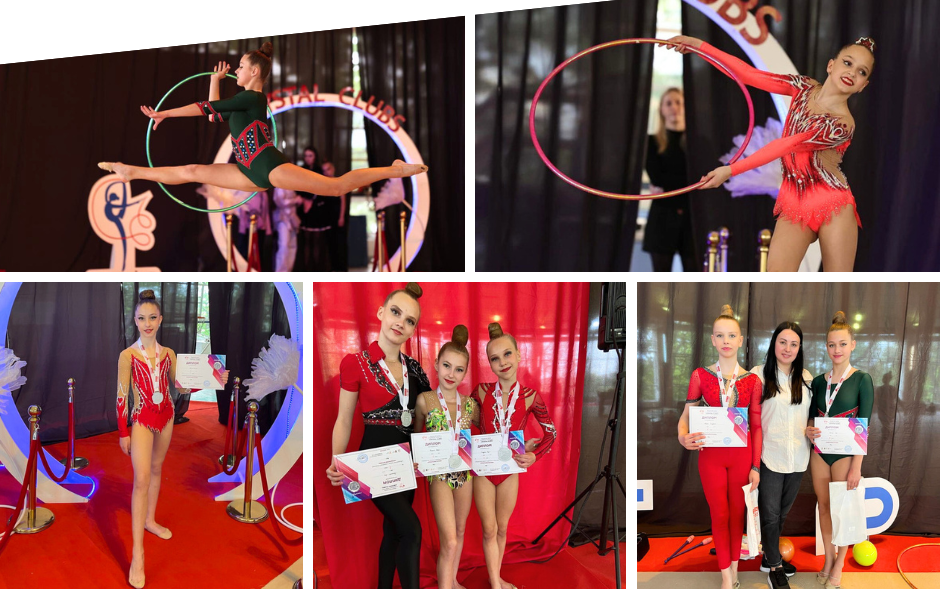 Вінницькі гімнастки успішно виступили на Всеукраїнському турнірі «CRYSTAL CLUBS 2024»