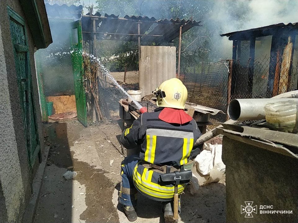 За день на Вінниччині бійці ДСНС ліквідували 8 пожеж