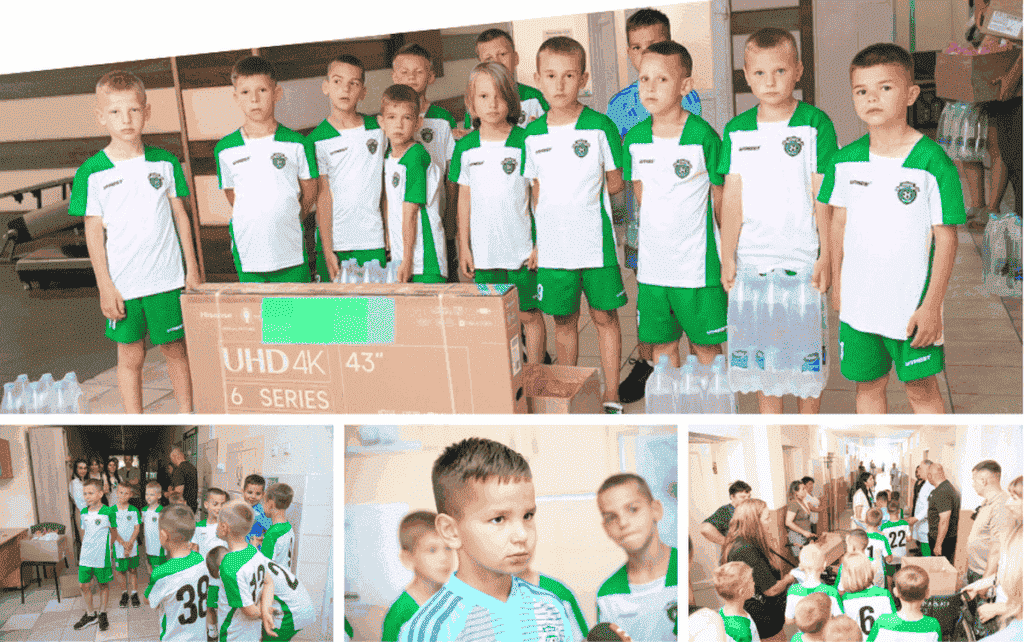 Юні футболісти з Вінниці а свій виграш передали лікарні, де відновлюються військові