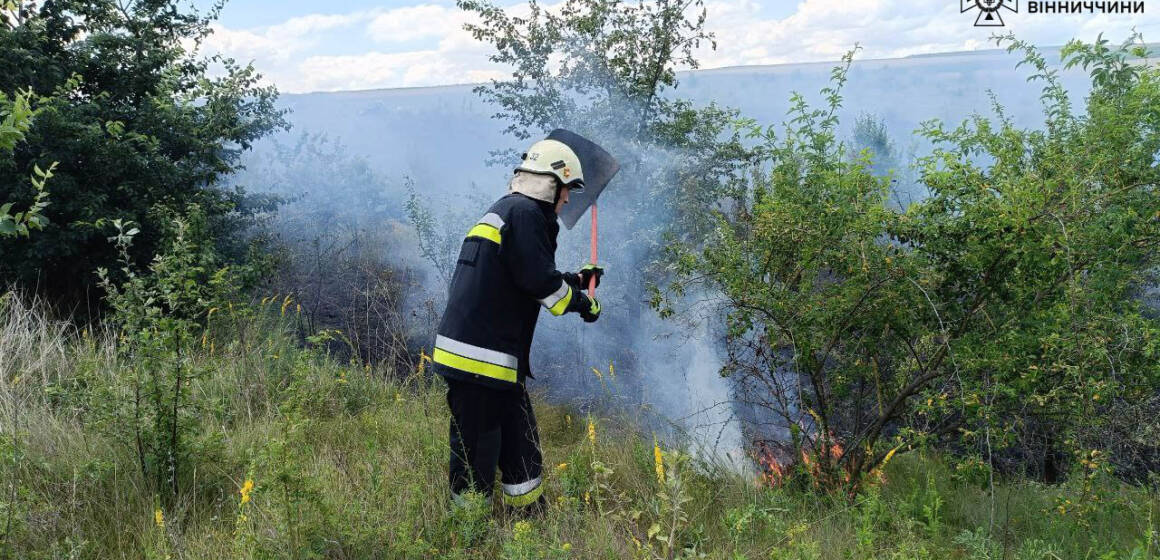 На Вінниччині рятувальники ліквідували 4 пожежі