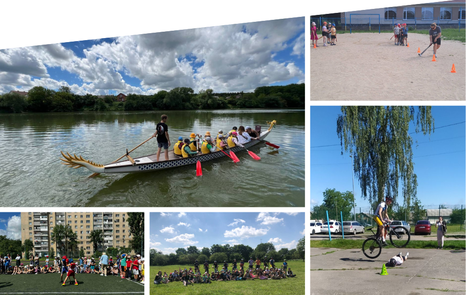 Човни-дракони, гандбол, баскетбол, велоспорт: спортивні майстеркласи в пришкільних таборах Вінниці