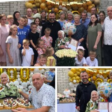 У Вінниці привітали зі 100-річчям Ольгу Півторак, яка має 23 онуки та 63 правнуки