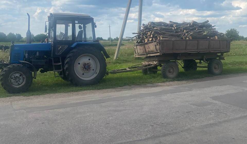 На Вінниччині «зловили» чоловіка, який перевозив деревину без документів